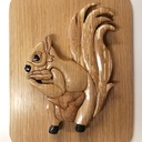L'écureuil en intarsia