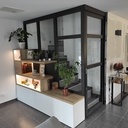 Verrière avec son meuble et meuble d'entrée avec clostra