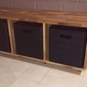 Mud house bench - banc de hall d'entrée