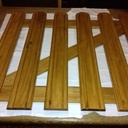 Une petite barrière d'escalier