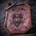 Un autre tableau en bois, le jivaro !
