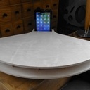 Amplificateur passif Smith horn pour tablette et smartphone.