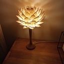 Plan abat jour lampe fleur