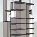 Etagères / placard dans l'entrée