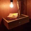 Lampe sur mes tables de nuit suspendues