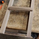 Chaise enfant en noyer