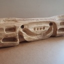 Heureuse planche d'escalade