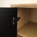 Buffet haut chêne et Valchromat noir