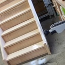 Escalier droit en frêne