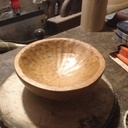 Bol en hêtre fait à la main