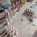 Plateau + pièces d'échec