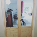 Porte double vitrée