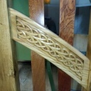 Portail en quatre éléments, chêne et niangon