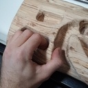 Heureuse planche d'escalade