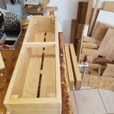 Jardinière en châtaignier