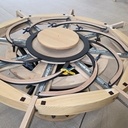 Table ronde extensible