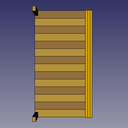 Plan pour un meuble avec tablettes.