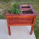 Jardinière surélevée à 4 compartiments