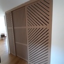 Porte ajourées bureau ou buanderie