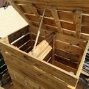 Composteur en bois de palette