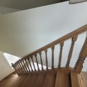 Escalier quart tournant en chêne