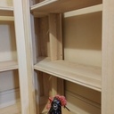 Bibliothèque en frêne olivier