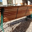 Réfection de 2 bancs à lattes.