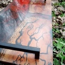 Plateau "volcan yin yang"