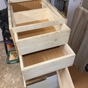 Bureau d'angle en chêne