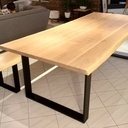 Table et banc live edge