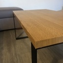 Tabouret bois métal et table basse