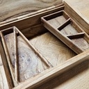 Boîte à charnière bois