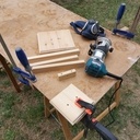 Lampe bois articulé