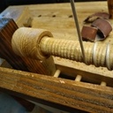 Pot à bijou tourné au tour à pédale