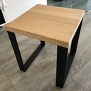 Tabouret bois métal et table basse