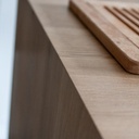 Table haute en chêne