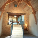 Table en chêne massif pour belle charpente