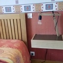 Lampe sur mes tables de nuit suspendues