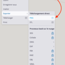 Exporter en PNG pour les aperçus