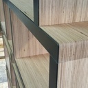 Bibliothèque Baubuche Bi-Faces (Chants 2 couleurs)