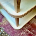 Présentoir. Frêne et CP Peuplier.