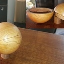 Une sphère creusée et filetée