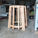 Table d’extérieur avec pied central