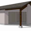 Garage ossature bois