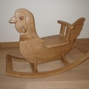 Poule à bascule en Chêne