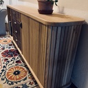Commode à rideau
