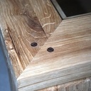 Table basse de salon double plateau vitrée