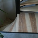 Marche d'escalier bois métal