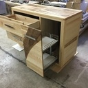 Commode frêne/noyer