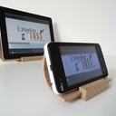Support courbé amplifictateur pour tablette - smartphone